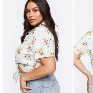 Floral Crop blouse